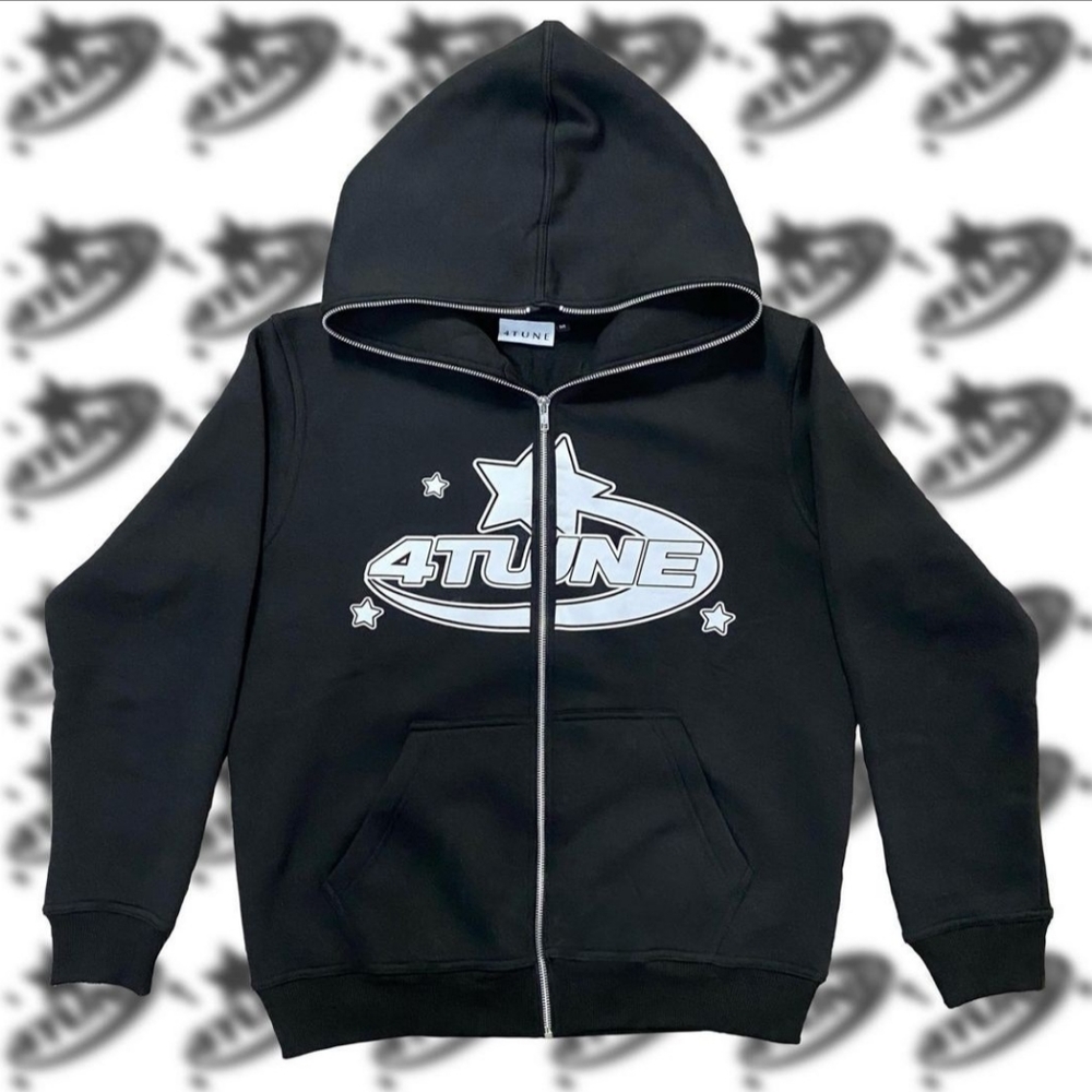 4TUNE BRAND FULL ZIP UP HOODIE
